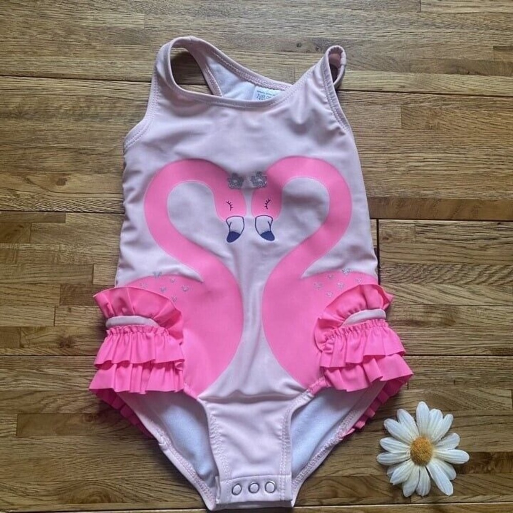 One Piece Flamingo Swimsuit Size 18‎ Mo